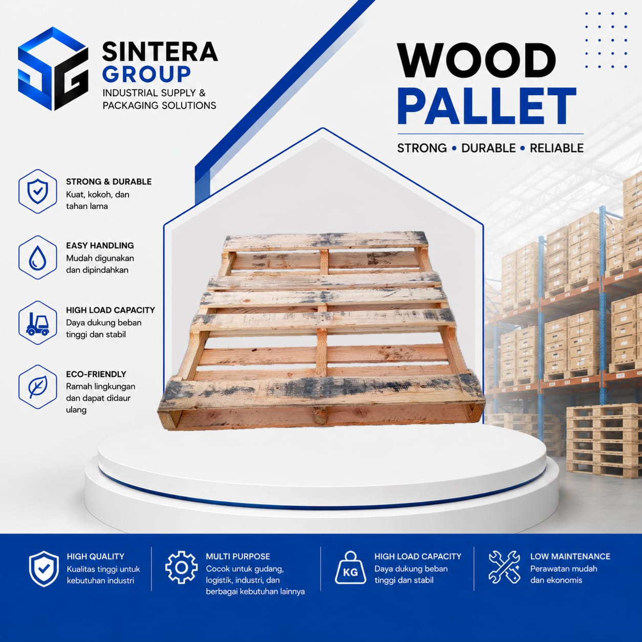 Palet kayu 120 x 100 x 12 cm Palet kayu 120 x 100 x 12 cm